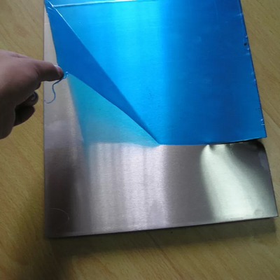 Coverd Surface Alloy Precision Aluminum Plate / Sheet With Blue PVC Film Available