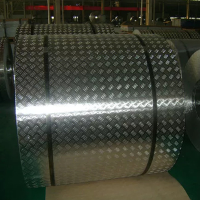 4 mm Roll Aluminum Checkered Plate , Steel Diamond Plate Sheets For Bus